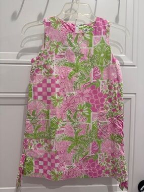 Lilly Pulitzer Girls "Juice Stand" Patchwork Shift Dress